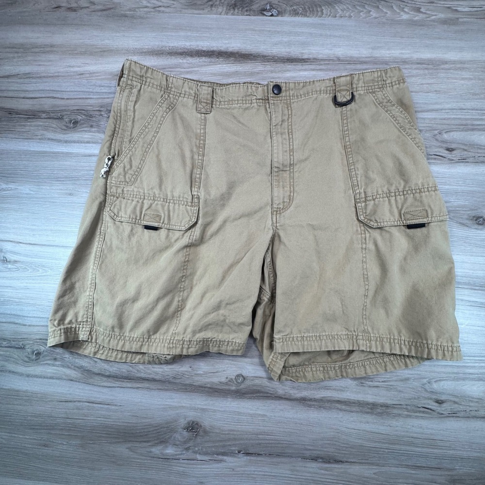 Wrangler Authentic Issue‎ Mens Khaki Cargo Shorts Size 42 NW941SL Tan